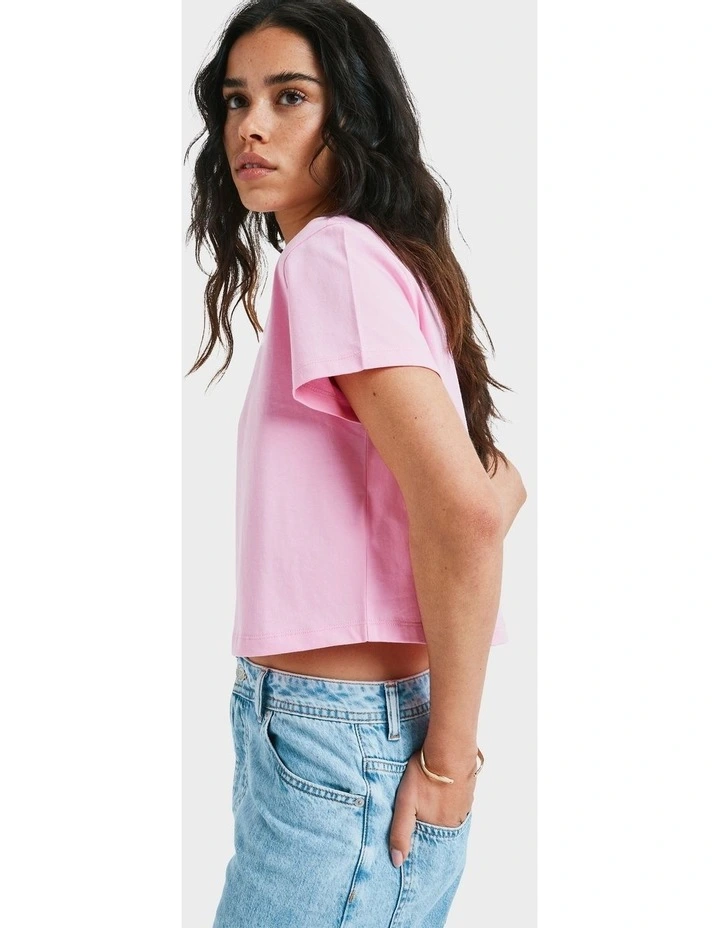 People Speak T-Shirt in Pink image 3