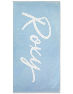 Urban Landscape Beach Towel in Blue