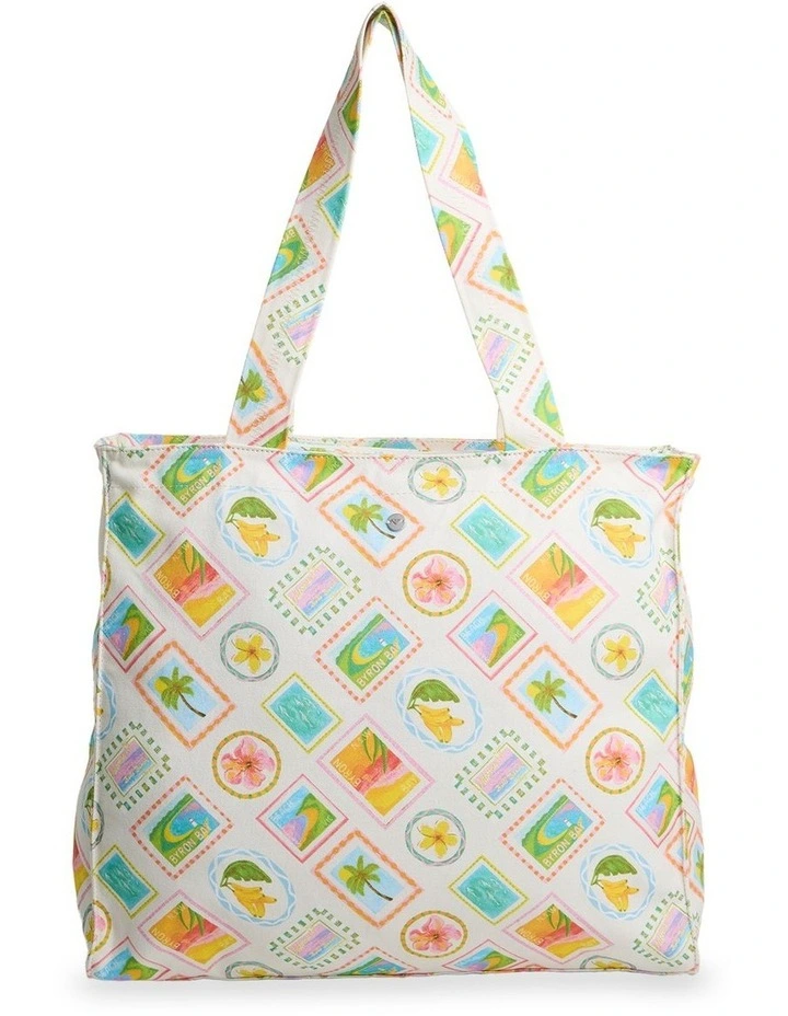 Postcards Tote Tote Bag In Assorted image 1