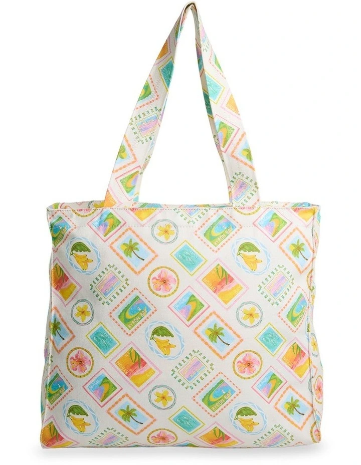 Postcards Tote Tote Bag In Assorted image 2