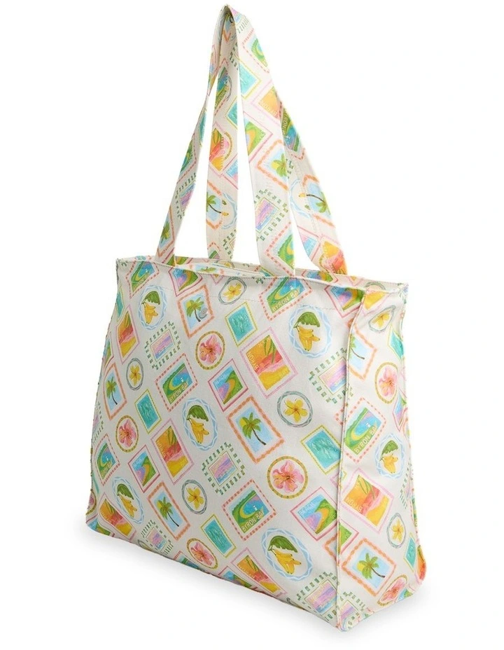 Postcards Tote Tote Bag In Assorted image 3