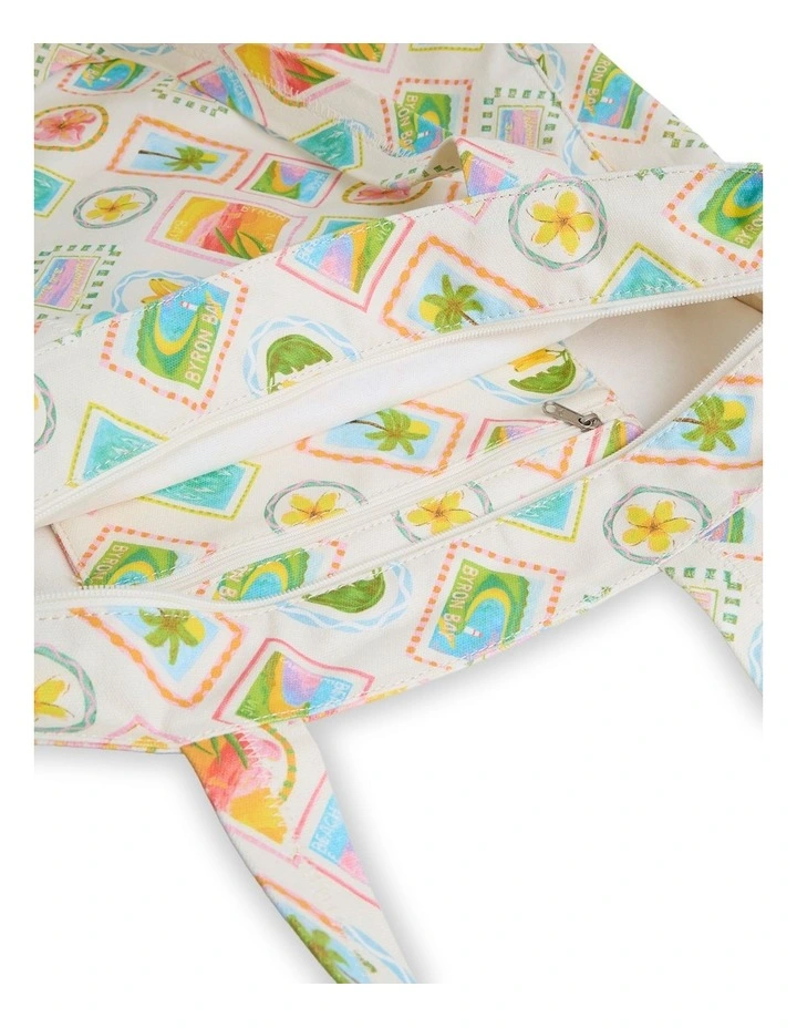 Postcards Tote Tote Bag In Assorted image 4