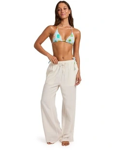 Hibiscus Beach Pants In Egret