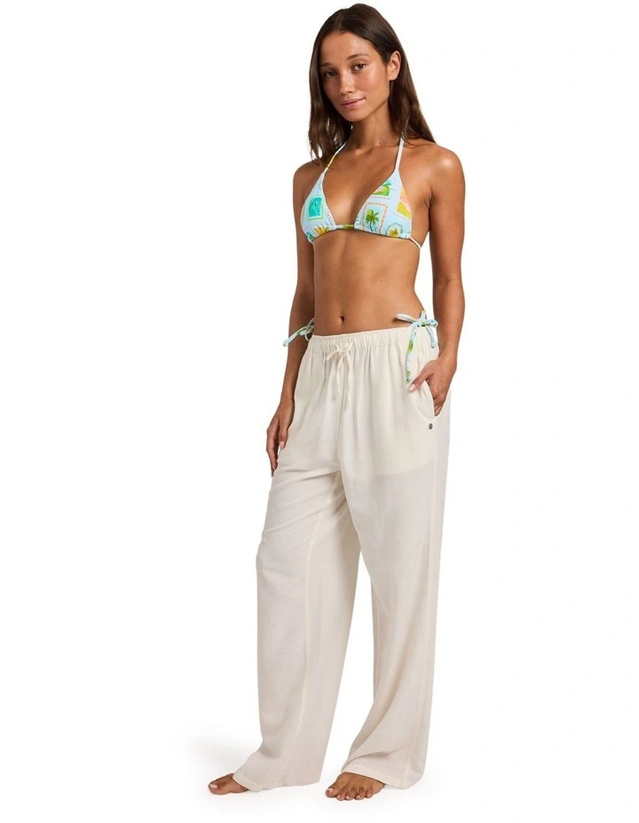 Hibiscus Beach Pants In Egret image 3