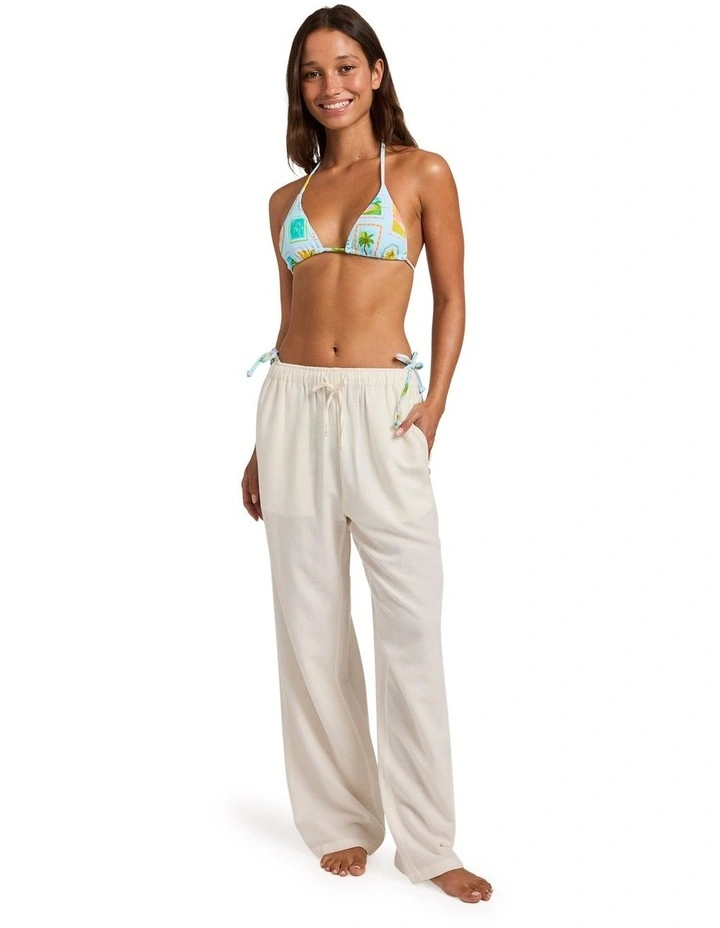 Hibiscus Beach Pants In Egret image 5