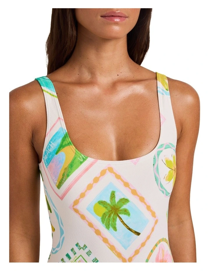 Postcards One Piece In Egret image 4