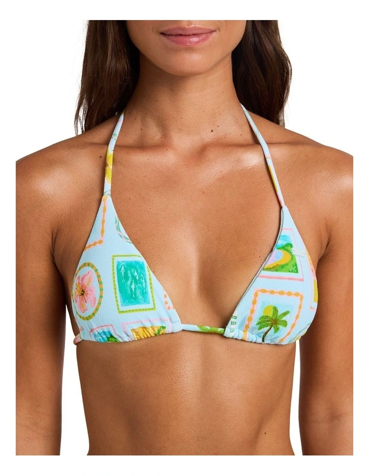 Minibreak Bikini Top In Blue Glow image 4
