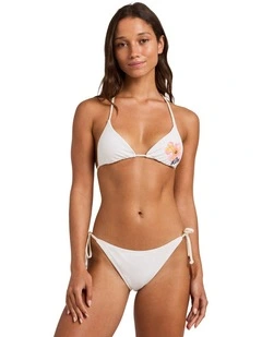 Hibiscus Bikini Top Egret