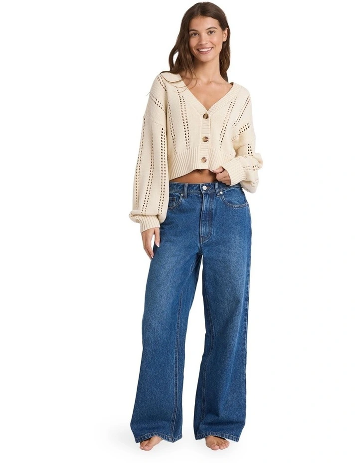 Sunlaced Cardigan in Beige image 4