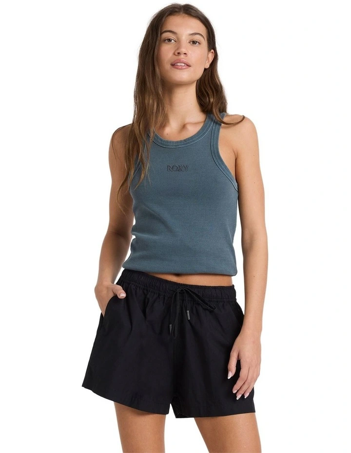 Recess Elastic Waist Shorts in Black image 1