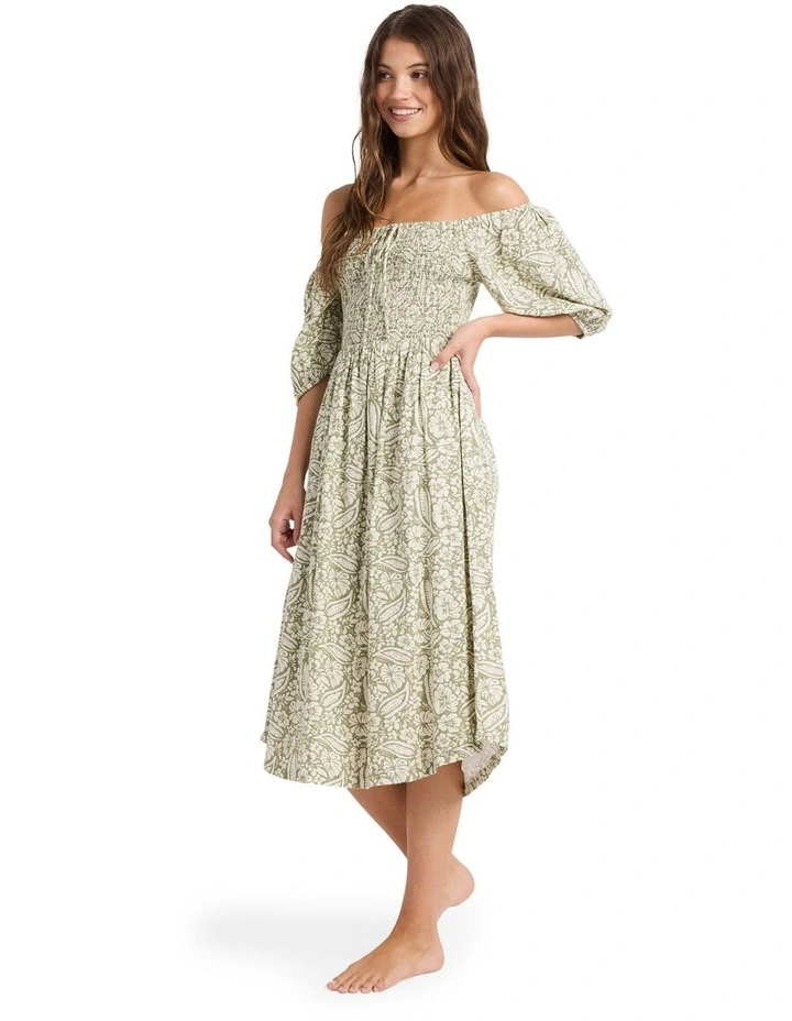 Wildside Mercad Midi Dress in Green image 3