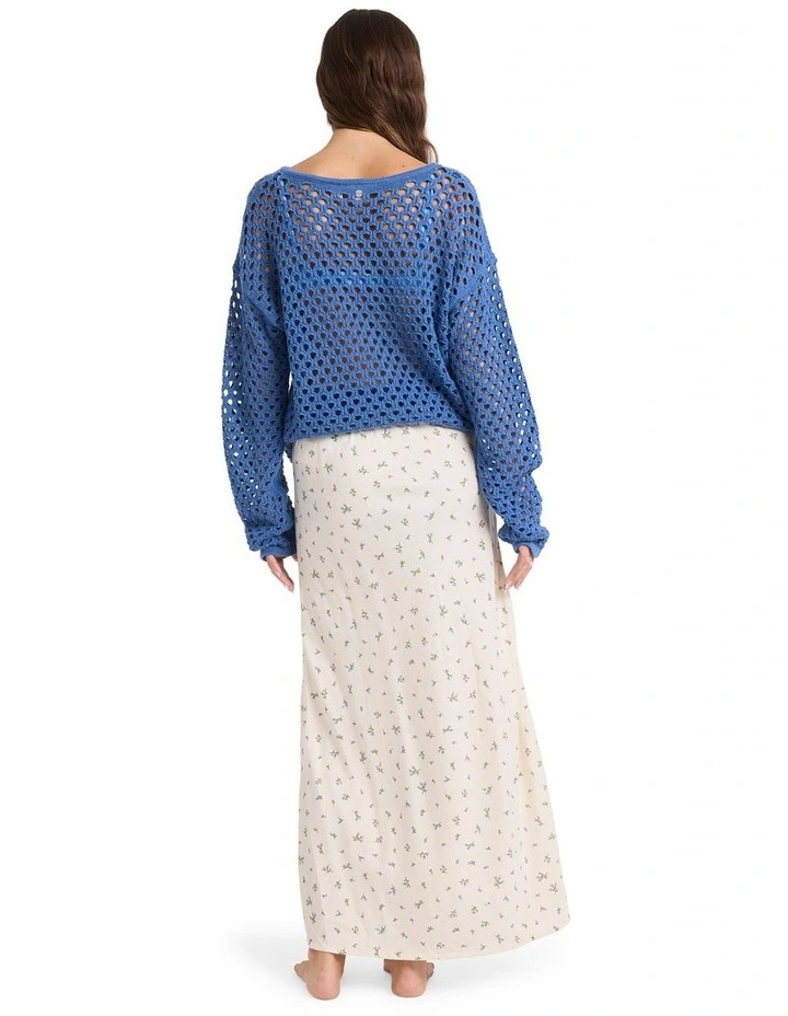 In Bloom Maxi Skirt in Cream image 2