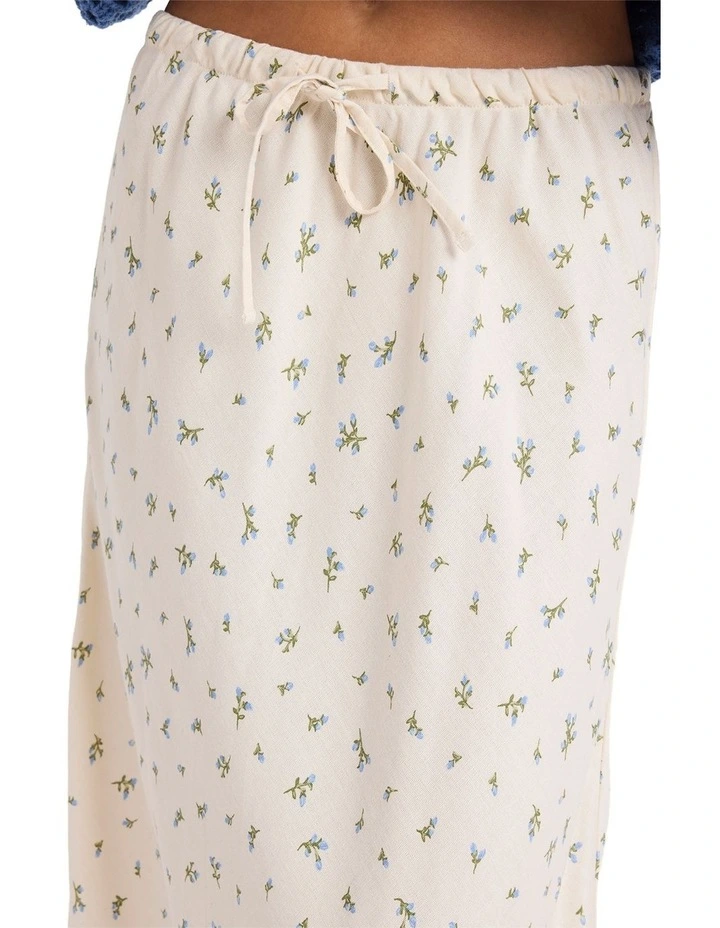 In Bloom Maxi Skirt in Cream image 4