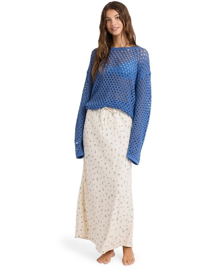 In Bloom Maxi Skirt in Cream image 5