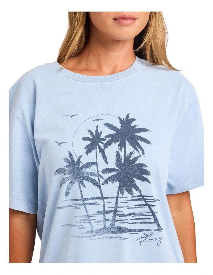 Life In Paradise T-shirt in Blue image 4