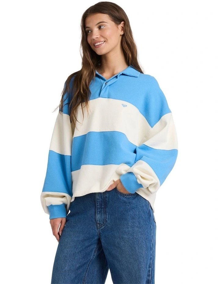 Cross Over Fleece Jumper in Multi image 1