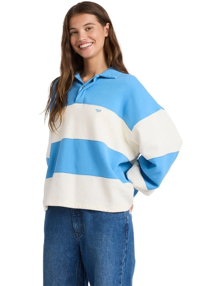 Cross Over Fleece Jumper in Multi image 3