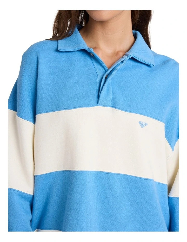 Cross Over Fleece Jumper in Multi image 4