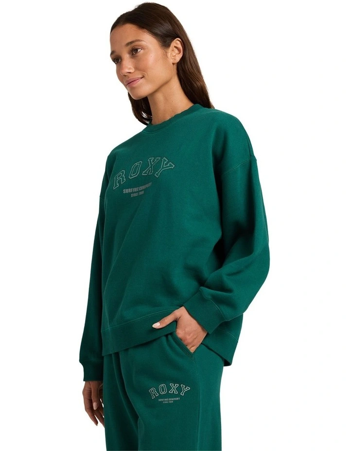 Dreamy Days Crew Neck Top in Green image 3