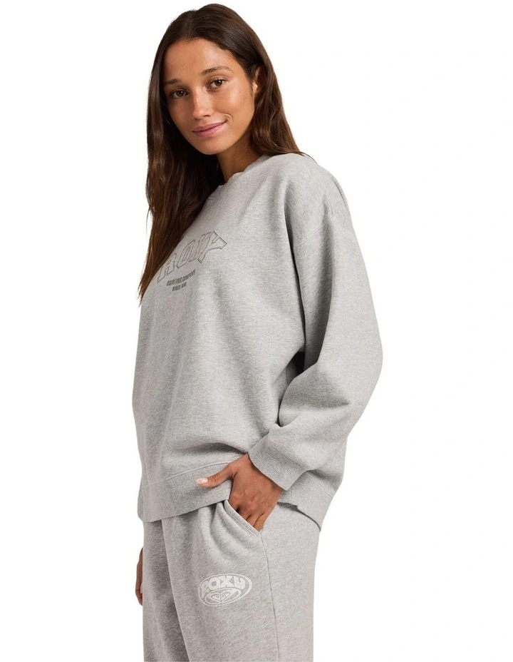 Dreamy Days Crew Neck Top in Grey image 3