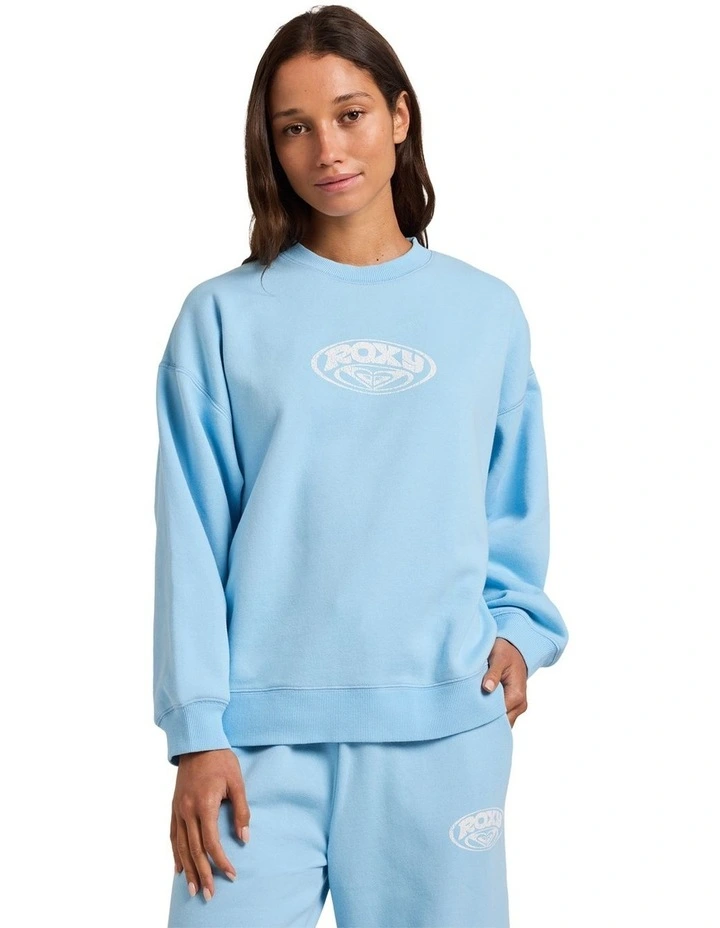 Dreamy Days Crew Neck Top in Blue image 1