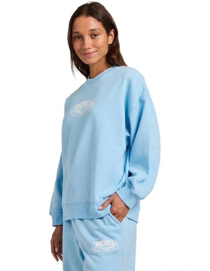 Dreamy Days Crew Neck Top in Blue image 3