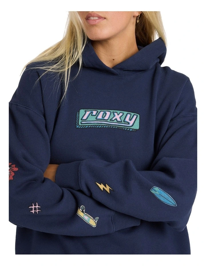 Going Back Pullover Hoodie Purple image 4