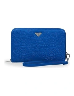 Back In brooklyn Leather Wallet Blue
