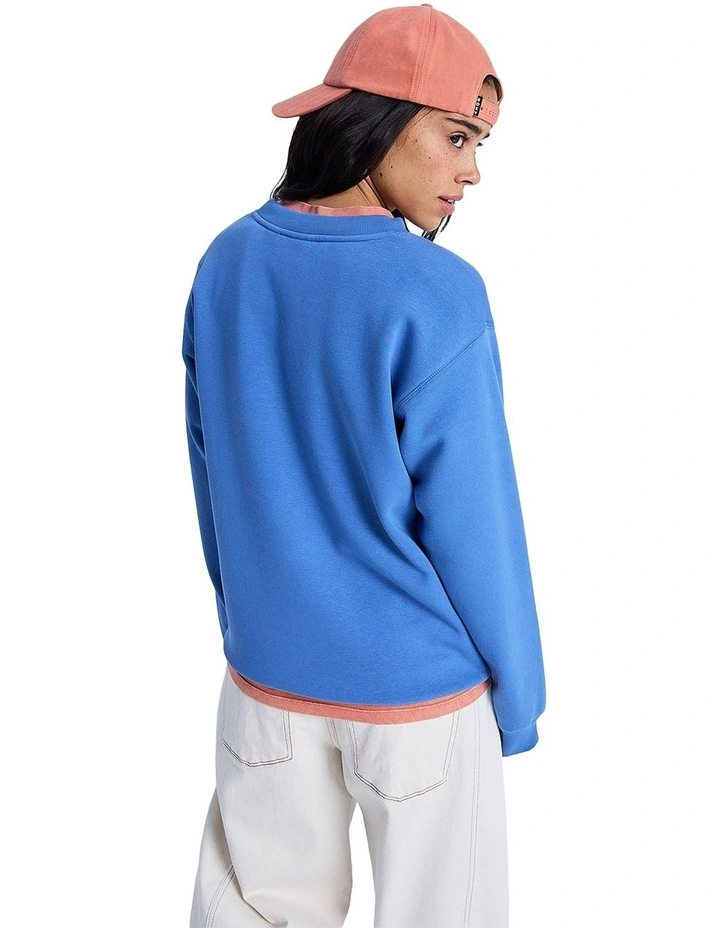 Surf Stoked Crew Neck Top in Blue image 2