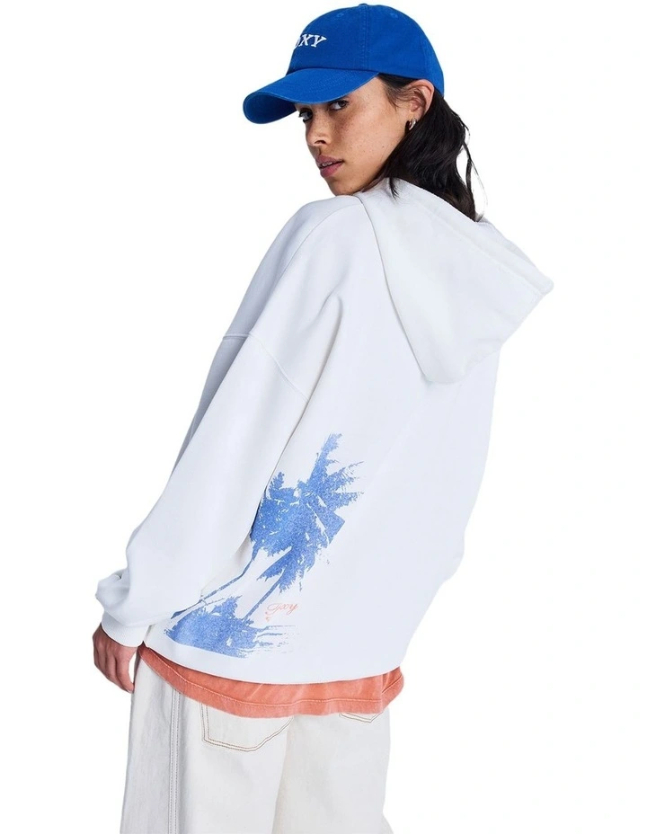 Lineup Oversized Pullover Hoodie in White image 2