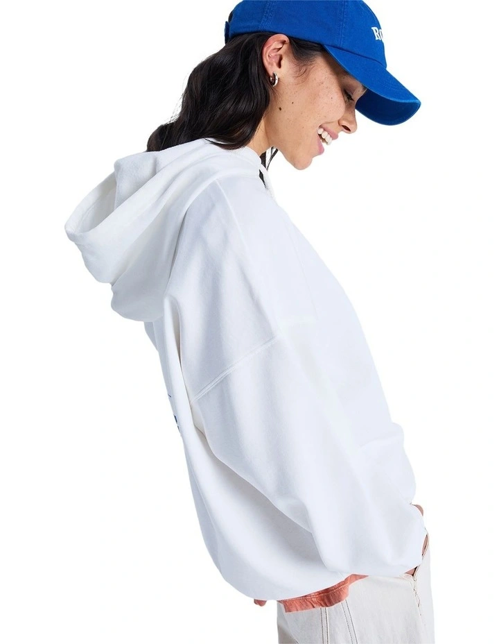 Lineup Oversized Pullover Hoodie in White image 3