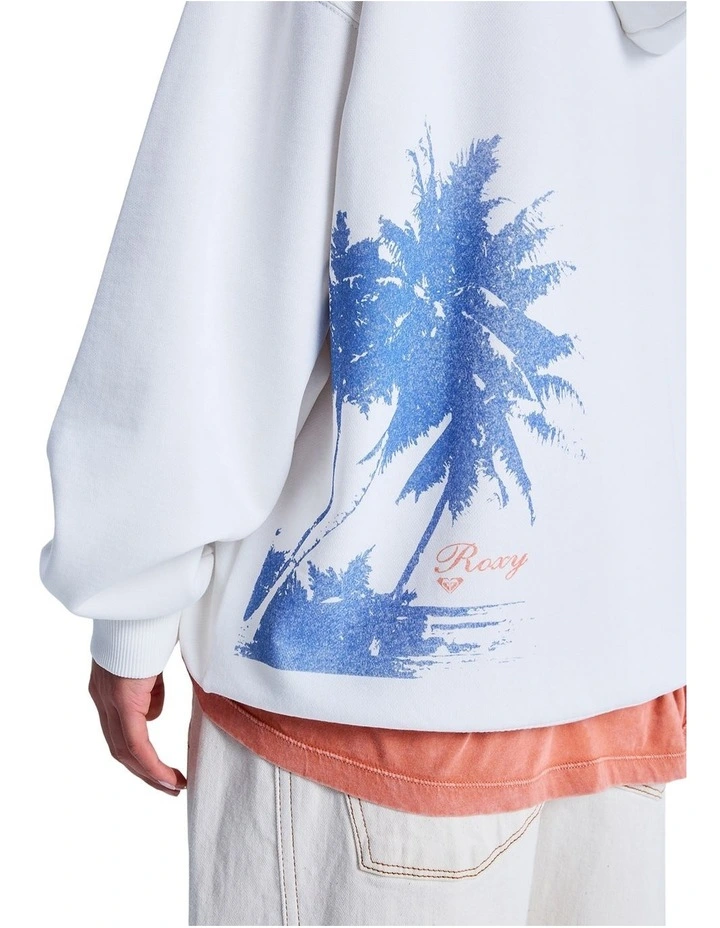 Lineup Oversized Pullover Hoodie in White image 4