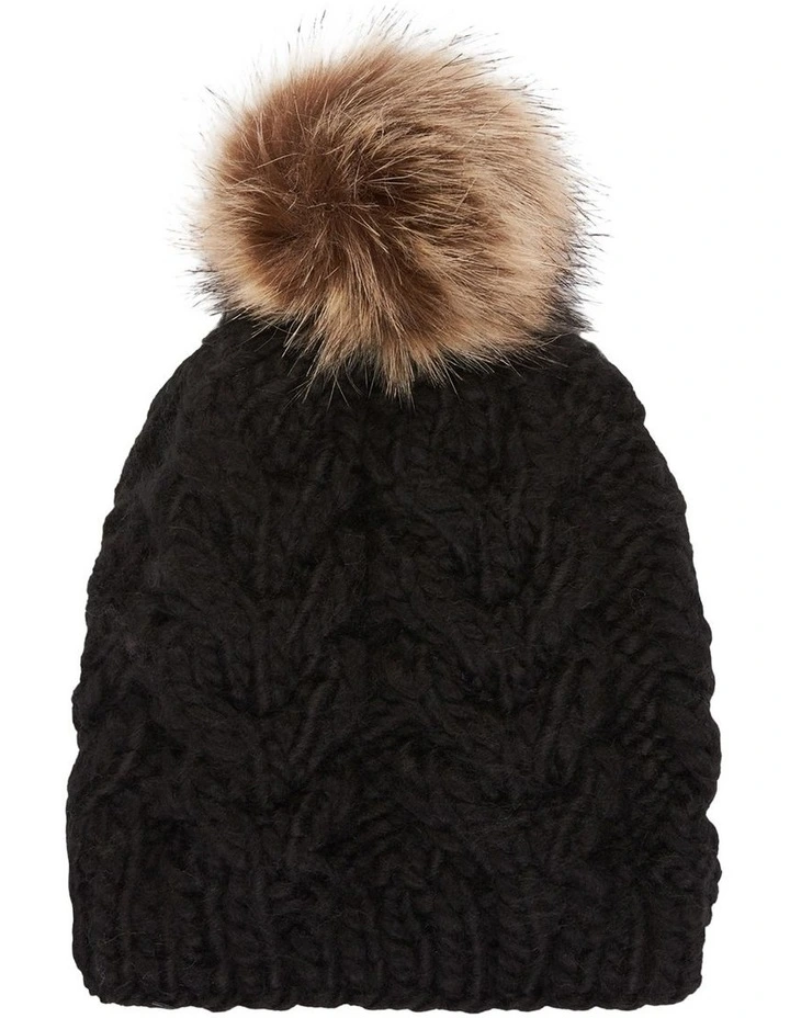 Cold Snow Beanie Black image 2