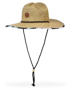 Pina To My Colada Printed Sun Hat Black
