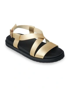 Zaho Crossed Sandals Beige