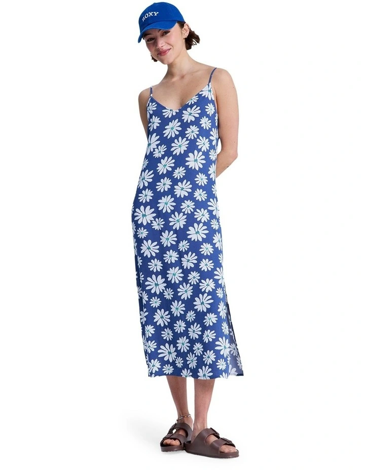 Stay Sunny Slip Midi Dress Blue image 1