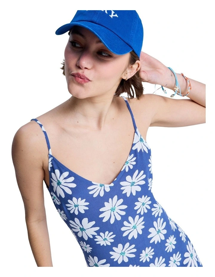 Stay Sunny Slip Midi Dress Blue image 4