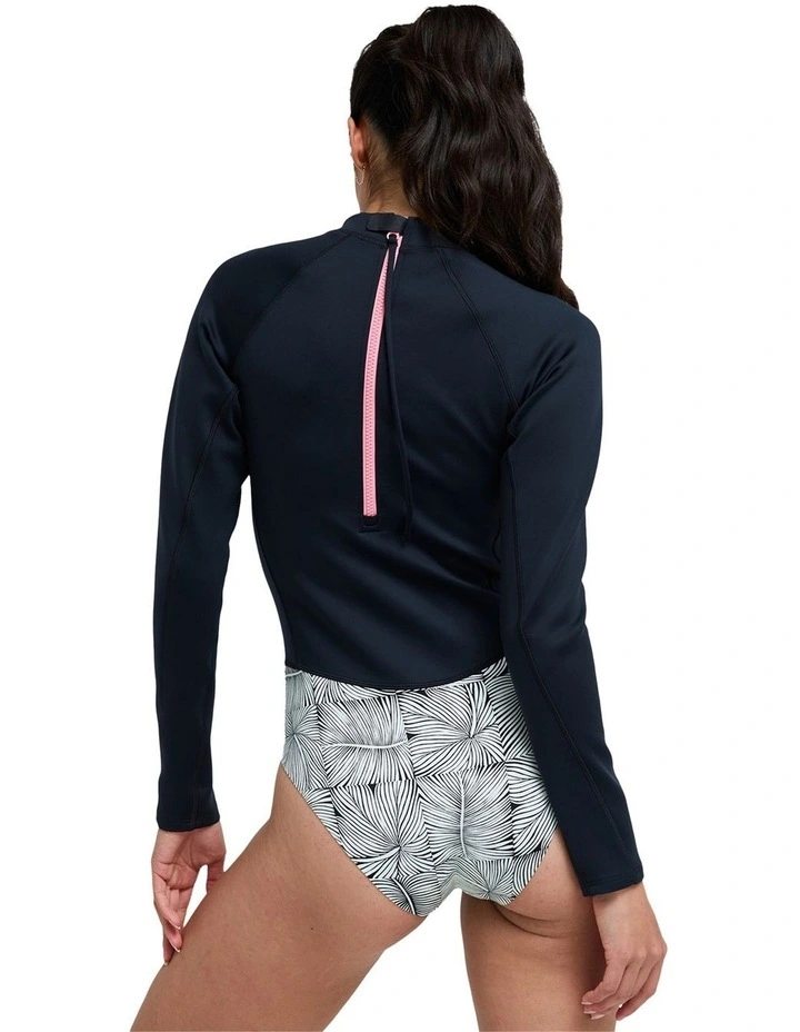 Pro Surf Long Sleeve Rash Vest in Black image 2