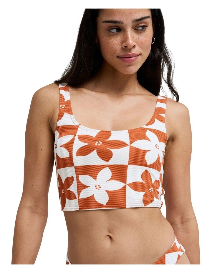 Hazy Days Tank Bikini Top Orange image 1