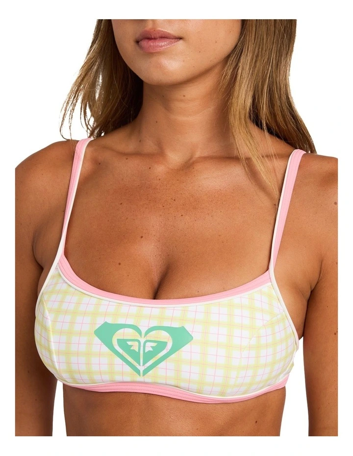 The Swell Bralette Bikini Top in White image 4