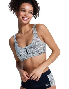 Pro Surf Athletic Tri Bikini Top in Multi