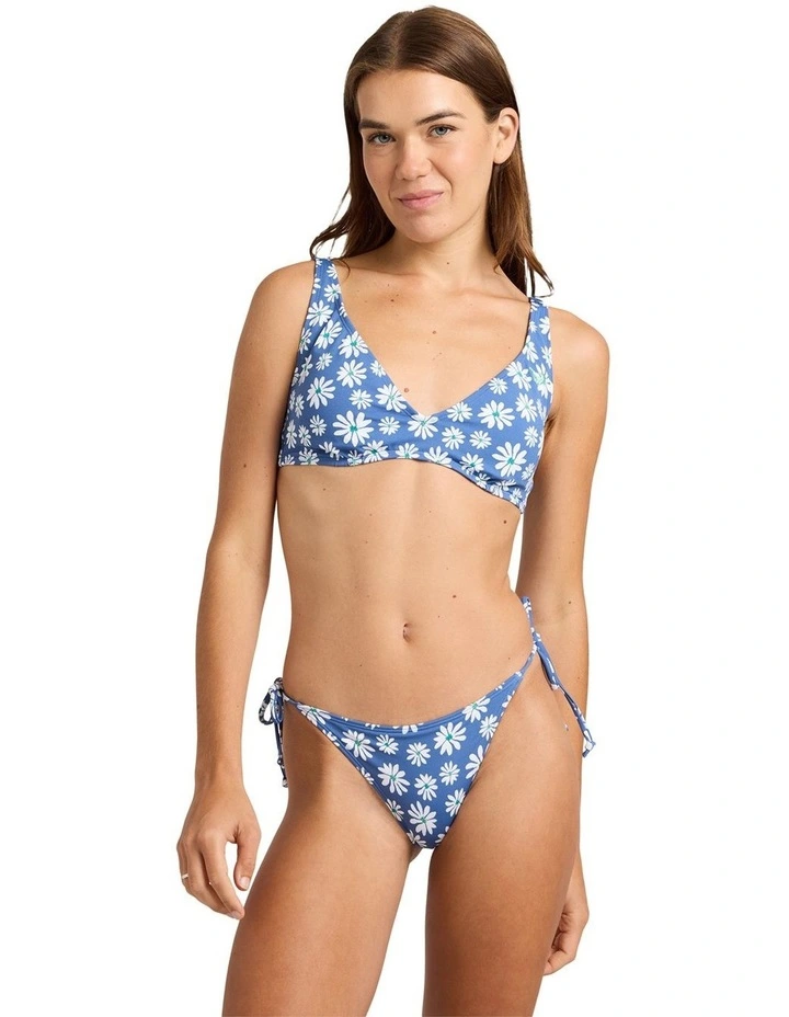 Printed Essentials Underwire D Cup Bikini Top Blue image 1