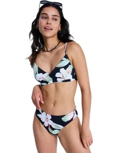 Printed Essentials Hipster Bikini Bottom Black