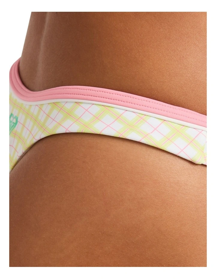 The Swell Hi Leg Tanga Bikini Bottom in White image 4