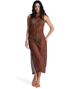 Playa Mood Cover Up Dress in Cappuccino
