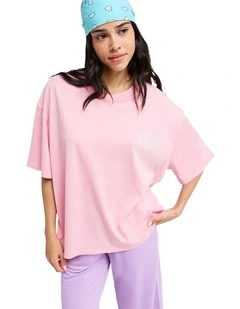 Talloversize Washed T-Shirt Pink