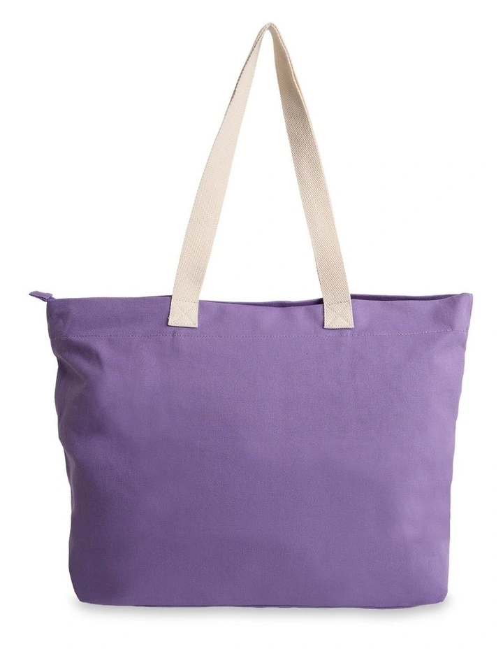 Cool Summer Tote Bag in Purple image 2