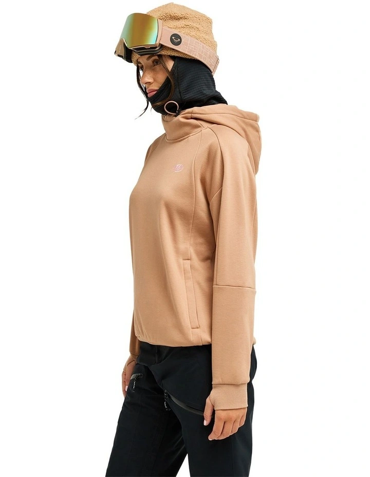 Liberty Hoodie Technical Fleece in Brown image 3