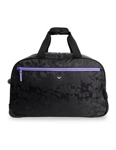 Feel It All Wheelie Duffle Bag in Black