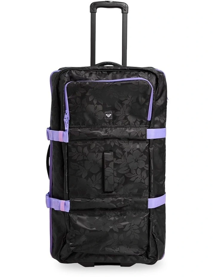 Long Haul Travel Bag Rolling Suitcase in Black image 1